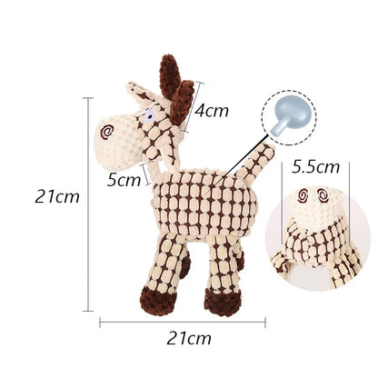 Plush Donkey Squeaky Toy